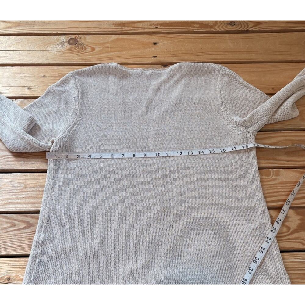 J McLaughlin Women’s Fine Knit Sweater Size L Beige M11 - Picture 6 of 7